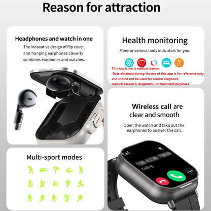 Smart Watch With EarBuds