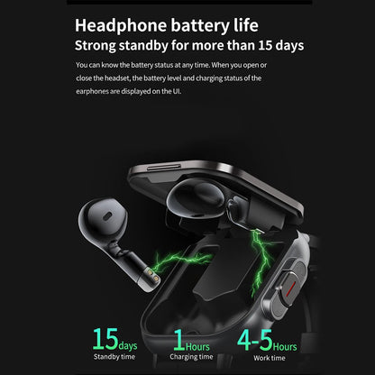 Smart Watch With EarBuds